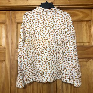 Candy corn turtleneck top